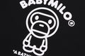 A BATHING APE BAPE KIDS 3D MILO ALL FRIENDS CREWNECK SWEAT SHIRT