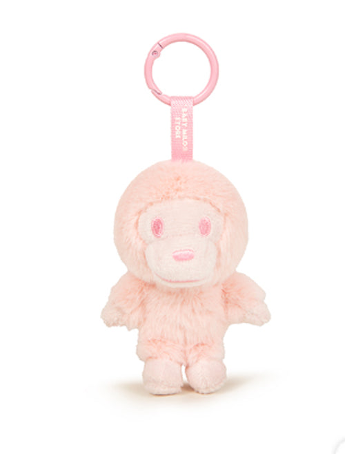 A BATHING APE BABY MILO STORE BABY MILO FUR PLUSH DOLL KEYCHAIN