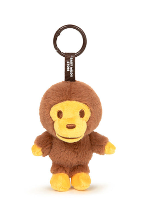 A BATHING APE BABY MILO STORE BABY MILO FUR PLUSH DOLL KEYCHAIN