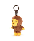 A BATHING APE BABY MILO STORE BABY MILO FUR PLUSH DOLL KEYCHAIN