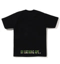 A BATHING APE BAPE CHECK APE FACE TEE