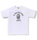 A BATHING APE REFLECTIVE ON COLLEGE TEE