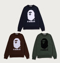 A BATHING APE BY BATHING SWEAT SHIRT CREWNECK