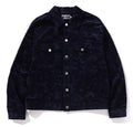 A BATHING APE SOLID CAMO CORDUROY TRUCKER JACKET