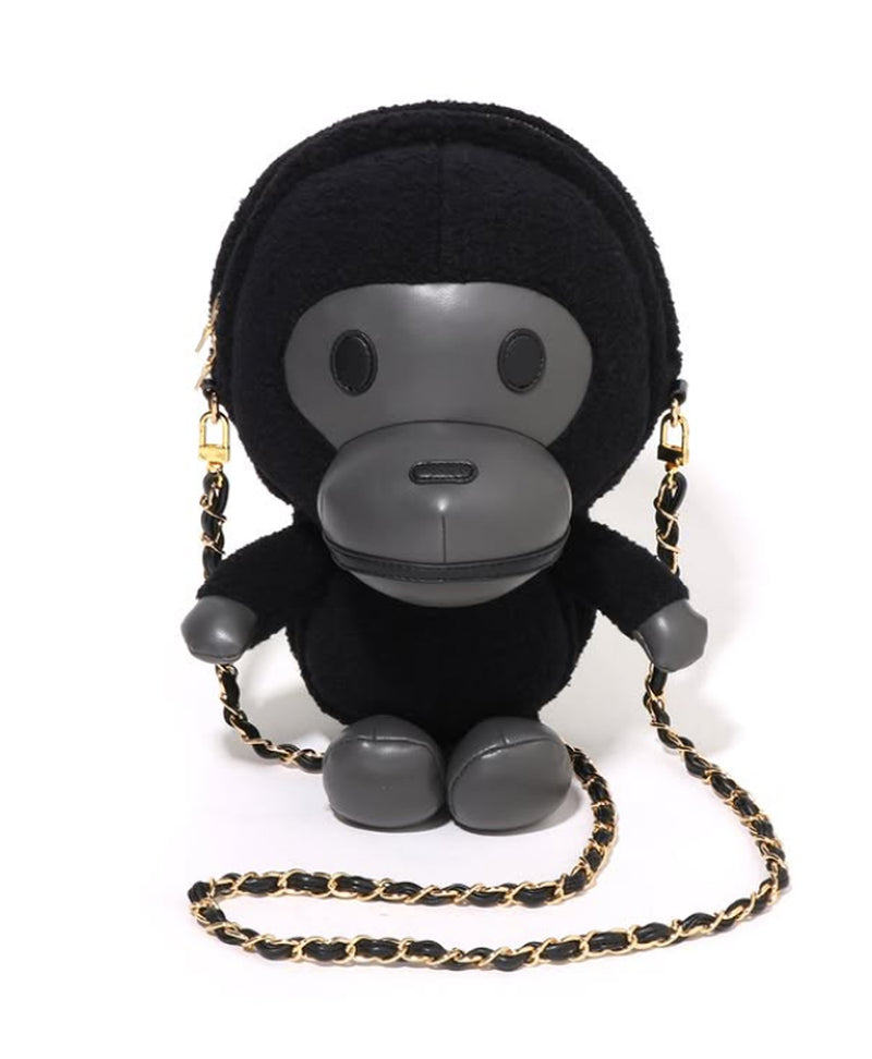 A BATHING APE Ladies' BABY MILO PLUSH DOLL SHOULDER BAG