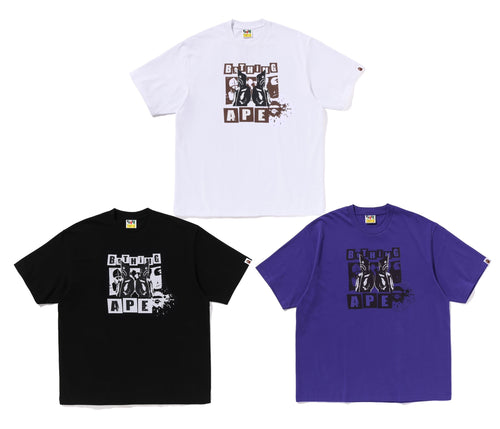A BATHING APE GRAFFITI BAPE LOGO RELAXED FIT TEE #2