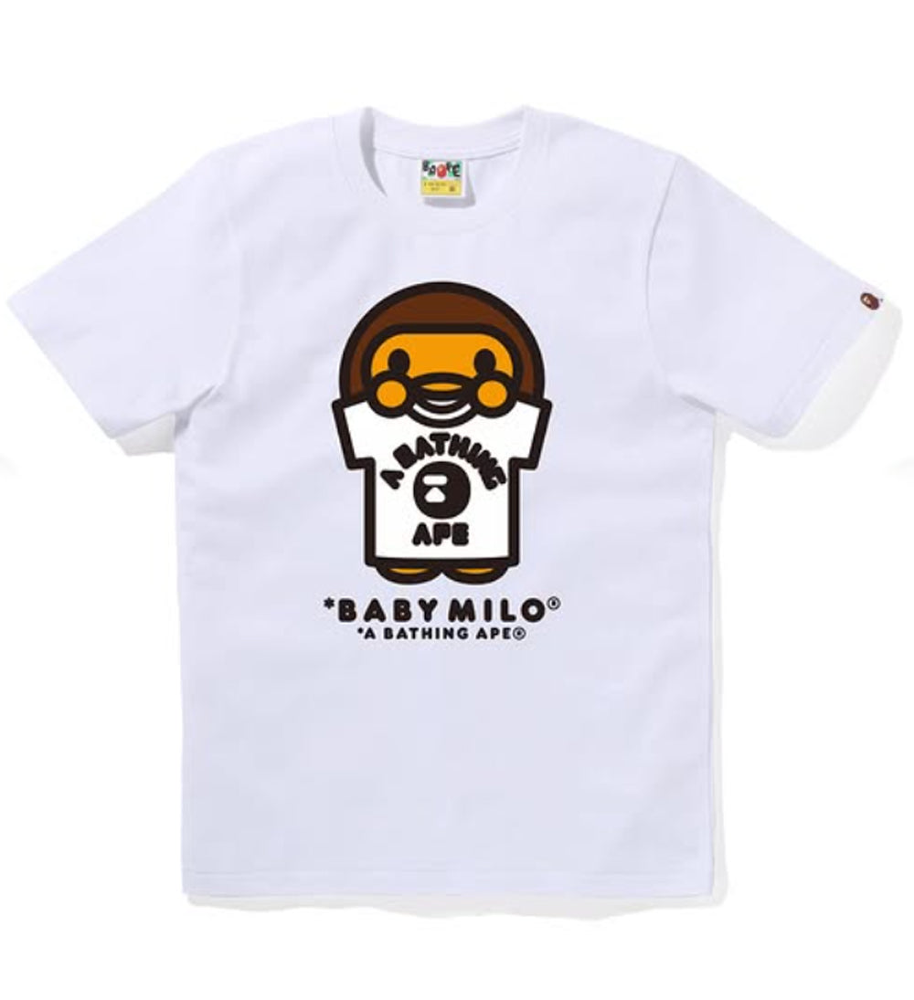 tシャツ BABY MILO COLLEGE レディース A BATHING APE Ladies' BABY MILO COLLEGE TEE – happyjagabee store
