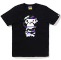 A BATHING APE Ladies' GLITCH WOODLAND CAMO BIG BABY MILO TEE