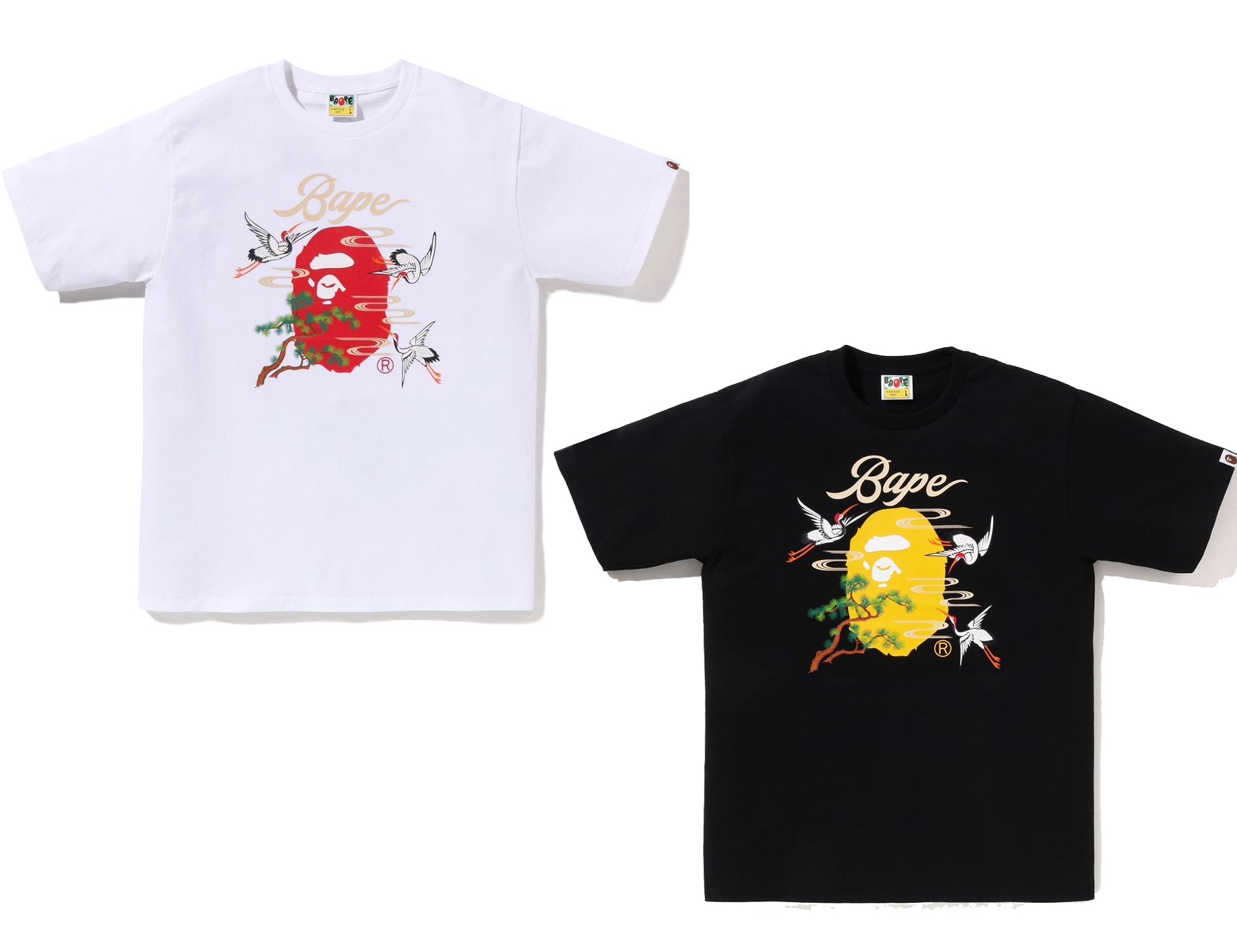 A BATHING APE JAPANESE CRANE TEE – happyjagabee store