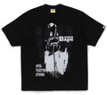 A BATHING APE SPRAY PRINT MULTI LOGO RELAXED FIT TEE