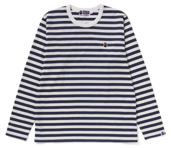 A BATHING APE Ladies' APE HEAD ONE POINT HOOP L/S TEE