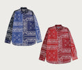 A BATHING APE PAISLEY PATTERN L/S SHIRT