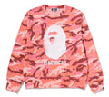 A BATHING APE Ladies' GLITCH WOODLAND CAMO BY BATHING APE CREWNECK