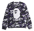 A BATHING APE Ladies' GLITCH WOODLAND CAMO BY BATHING APE CREWNECK