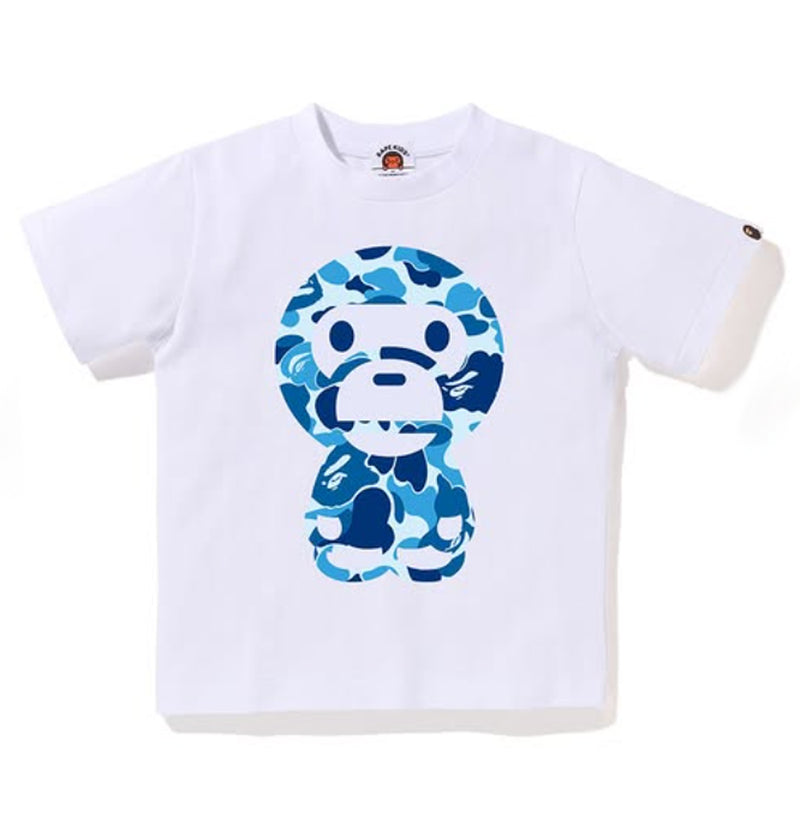 A BATHING APE BAPE KIDS ABC CAMO BIG BABY MILO TEE