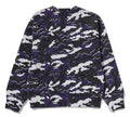 A BATHING APE Ladies' GLITCH WOODLAND CAMO BY BATHING APE CREWNECK