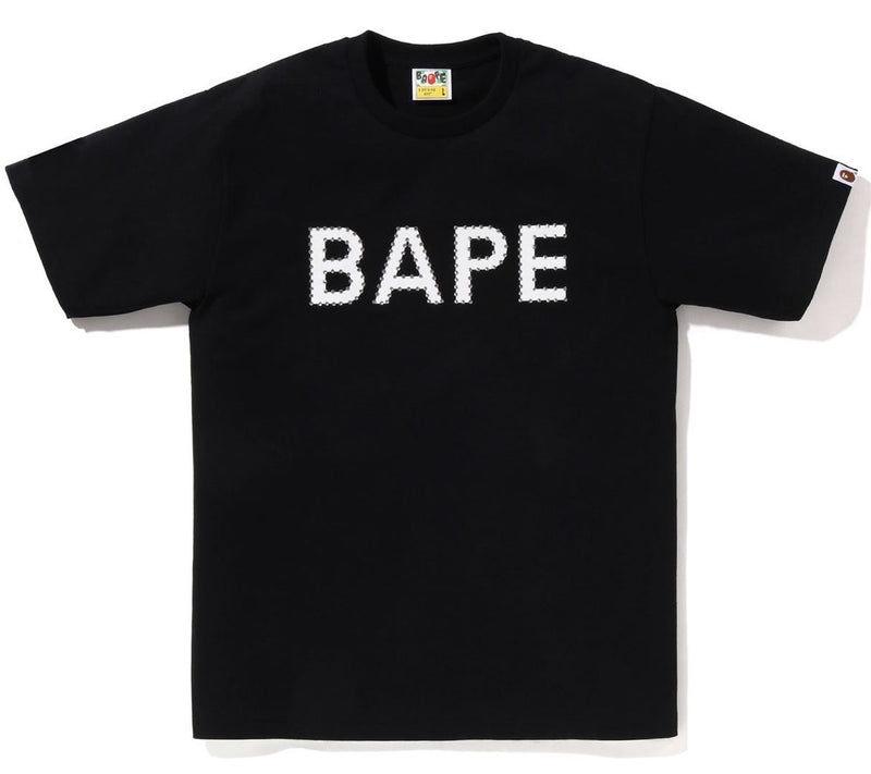 A BATHING APE CRYSTAL STONE BAPE LOGO TEE