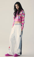 A BATHING APE Ladies' STA CAMO BAPE STA LOGO CROPPED PULLOVERP HOODIE