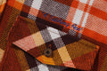 A BATHING APE Ladies' BAPE CHECK HALF ZIP HOODIE SHIRT