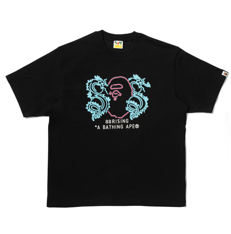 A BATHING APE BAPE x 88RISING NEON LOGO RELAXED FIT TEE