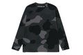 A BATHING APE MEGA COLOR CAMO ONE `POINT L/S TEE