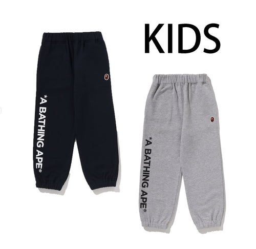 A BATHING APE BAPE KIDS APE HEAD ONE POINT SWEAT PANTS