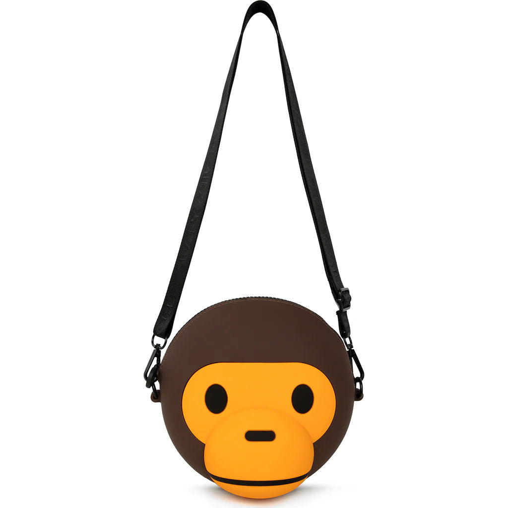 A BATHING APE BABY MILO STORE BABY MILO FACE CROSS BAG
