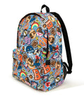A BATHING APE BABY MILO STORE BADGE PATTERN LARGE BACKPACK