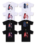 A BATHING APE COLOR CAMO TIGER SHARK TEE