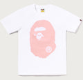 A BATHING APE Ladies' COLOR BOA BIG APE HEAD TEE