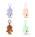 A BATHING APE BABY MILO STORE BABY MILO FUR PLUSH DOLL KEYCHAIN