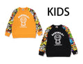 A BATHING APE BAPE KIDS 3D MILO ALL FRIENDS CREWNECK SWEAT SHIRT