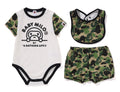 A BATHING APE BAPE KIDS ABC CAMO BABY MILO BABY GIFT SET