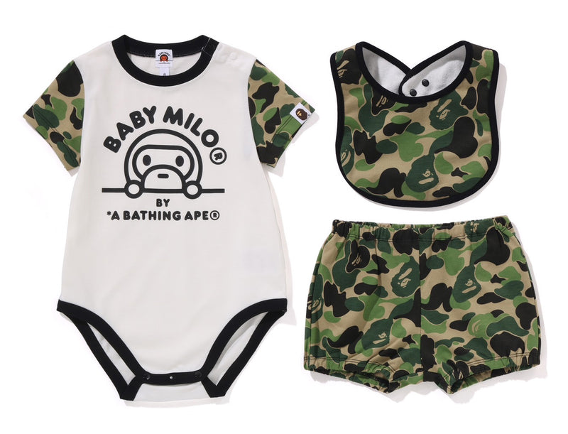 A BATHING APE BAPE KIDS ABC CAMO BABY MILO BABY GIFT SET