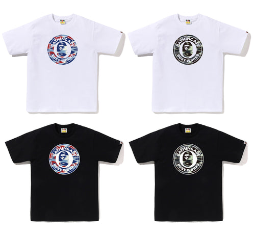 A BATHING APE SCREEN CAMO BUSY WORKS TEE
