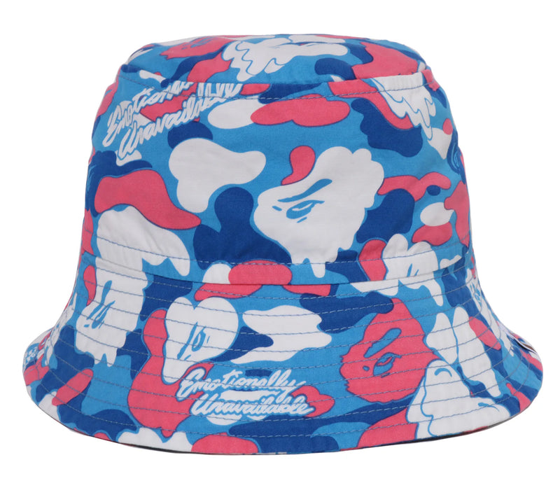 A BATHING APE BAPE x EU ( EMOTIONALY UNAVAILABLE ) BUCKET HAT