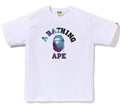 A BATHING APE TIE DYE COLLEGE TEE