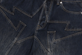 A BATHING APE BAPE STA PATCH 13 OZ RELAXED FIT DENIM SHORTS