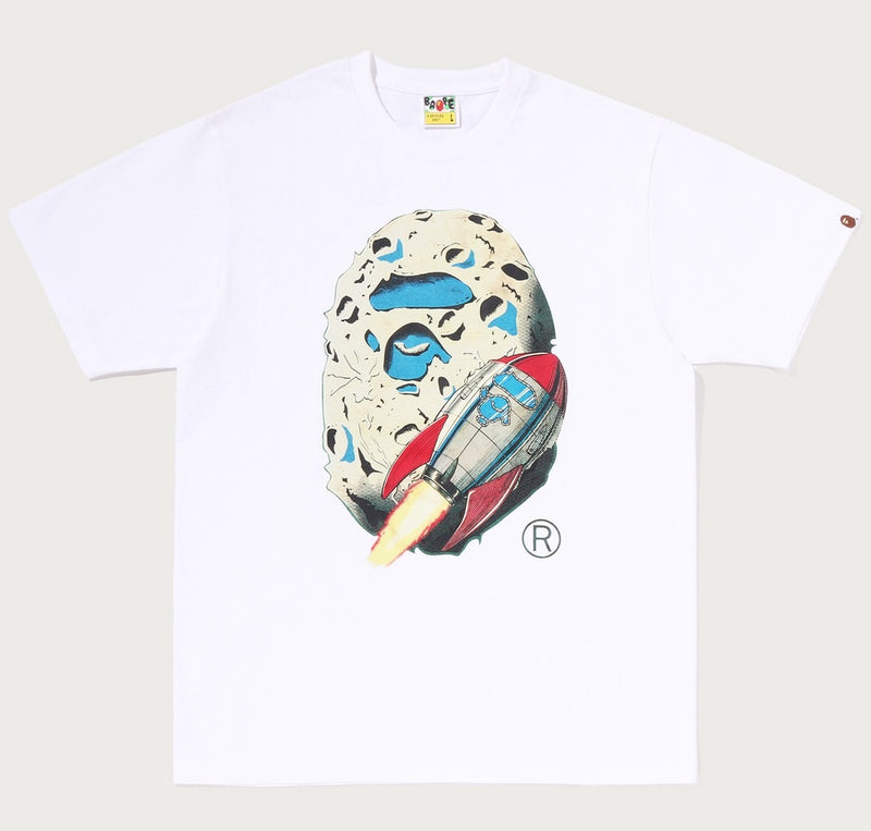 A BATHING APE MOON APE HEAD TEE