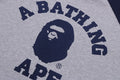 A BATHING APE COLLEGE RAGLAN L/S TEE - happyjagabee store