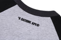 A BATHING APE COLLEGE RAGLAN TEE