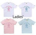 A BATHING APE Ladies' SOLID CAMO COLLEGE TEE
