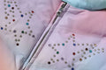 A BATHING APE Ladies' TIE DYE PHINESTONE BAPE STA LEATHER CROPPED DOWN JACKET