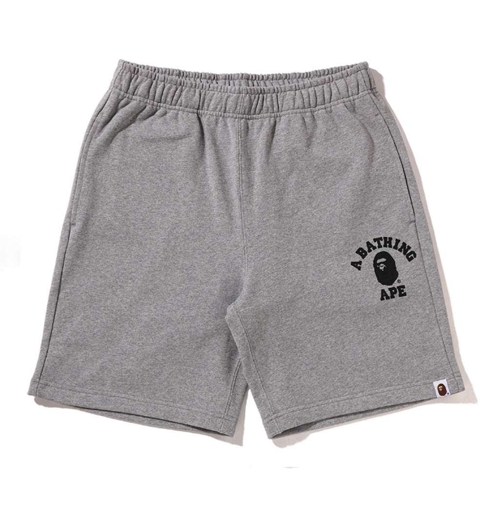 A BATHING APE COLLEGE SWEAT SHORTS – happyjagabee store
