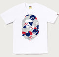 A BATHING APE Ladies' STA STRIKE CAMO BIG APE HEAD TEE