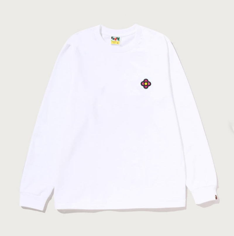 A BATHING APE Ladies' LISA FLOWER ONE POINT LS TEE