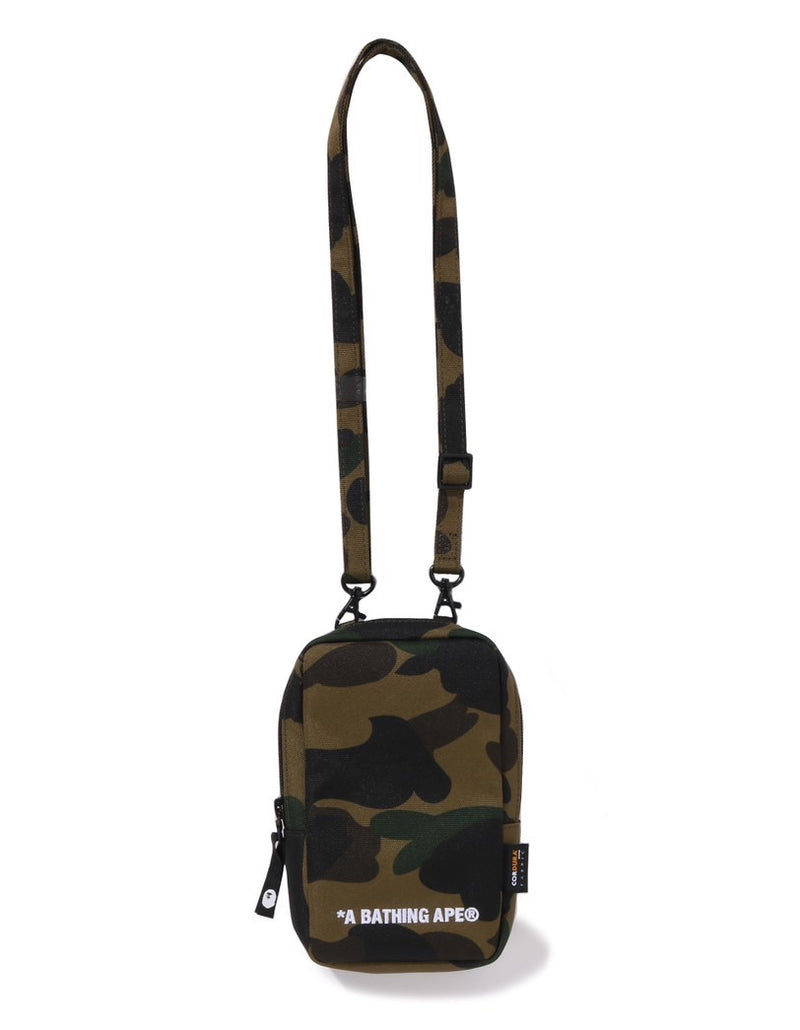 A BATHING APE 1ST CAMO CORDURA PHONE SHOULDER BAG