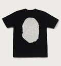 A BATHING APE Ladies' CROC PATTERN BIG APE HEAD TEE