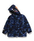 A BATHING APE BAPE KIDS COLOR CAMO SHARK SNOWBOARD JACKET