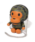 A BATHING APE Ladies' 1ST CAMO BABY MILO PU SHOULDER BAG